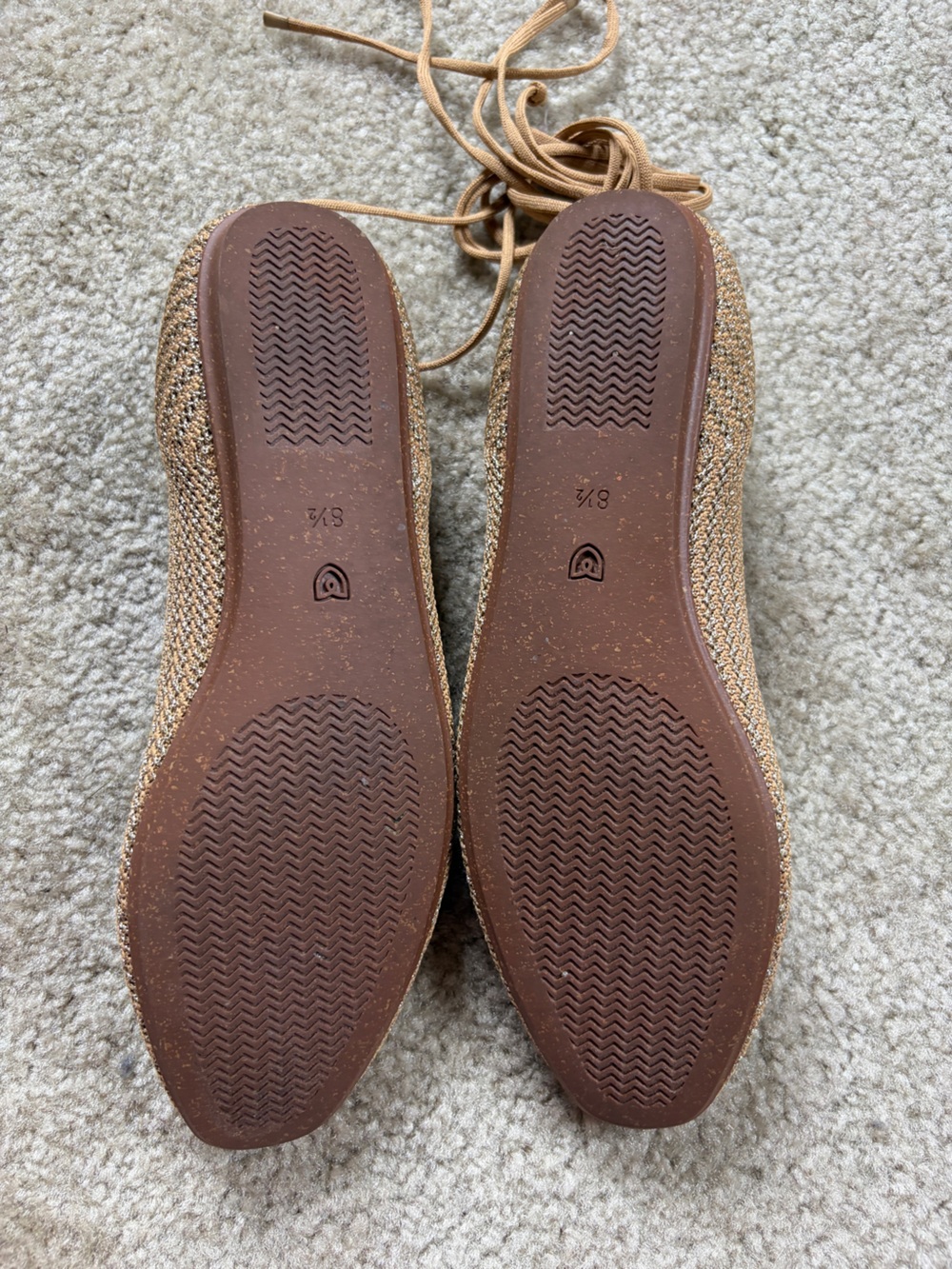 Rothy’s The Square Wrap Ballet Flats In Golden Sun Basketweave - Picture 7 of 9
